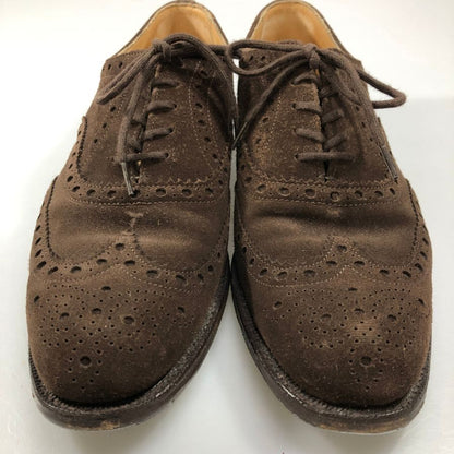 ジョセフチーニー ウイングチップ スエード ブラウン サイズUK7 JOSEPH CHEANEY 約25.5cm【AFC41-2】