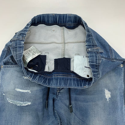ディーゼル ストレッチデニム KROOLEY NE ダメージ ウエストゴム レディース インディゴ 30サイズ DIESEL 【AFB2】