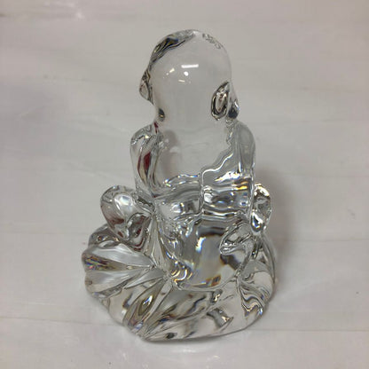 バカラ クリスタルオブジェ 干支 猿 Baccarat【AFB55】【中古】