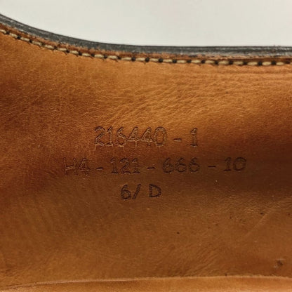 ジェイエムウエストン レザーシューズ 666 オックスフォード クォーターブローグ カーフレザー ブラック メンズ サイズ6D J.M.WESTON 約24.5cm【AFC3】