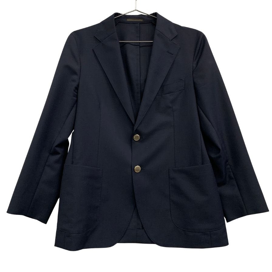 美品◆マッキントッシュ ロンドン ウール＆モヘア テイラード ジャケット シルバーボタン メンズ サイズ 36 ブラック MACKINTOSH LONDON 【AFA18】