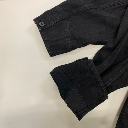 極美品◆コモリ 25AW デニム ワークジャケット ブラック メンズ サイズ2 C03-01002 COMOLI 【AFA5】