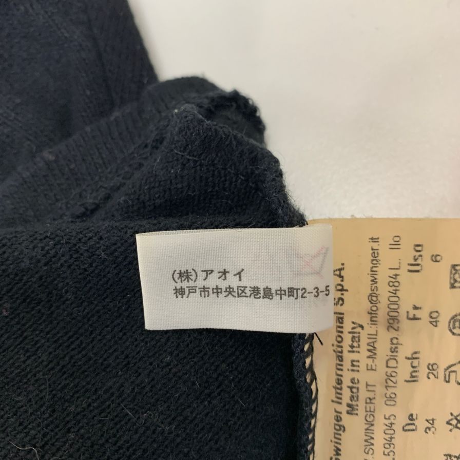 中古◆フェンディ ニット ノースリーブ ブラック レディース US6 FENDI 【AFB36】