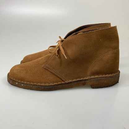 クラークス ショートブーツ スエード クレープソール メンズ ブラウン サイズ7 Clarks 約25.5cm【AFC28】