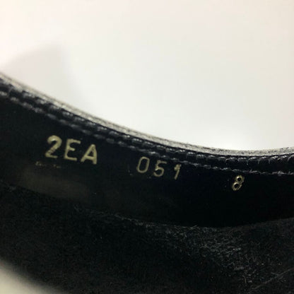 プラダ レザーシューズ ウイングチップ ガラスレザー 2EA 051 メンズ ブラック サイズ8 PRADA 約26.5cm【AFC50】