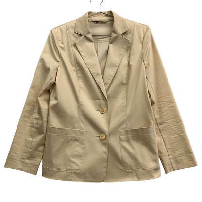 中古◆バーバリーロンドン テーラード ジャケット レディース アイボリー系 サイズ42 BURBERRY LONDON 【AFB35】
