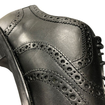 コールハーン レザーシューズ ウィングチップ 本革 ブラック メンズ サイズ7 COLE HAAN 約25.5cm【AFD13】