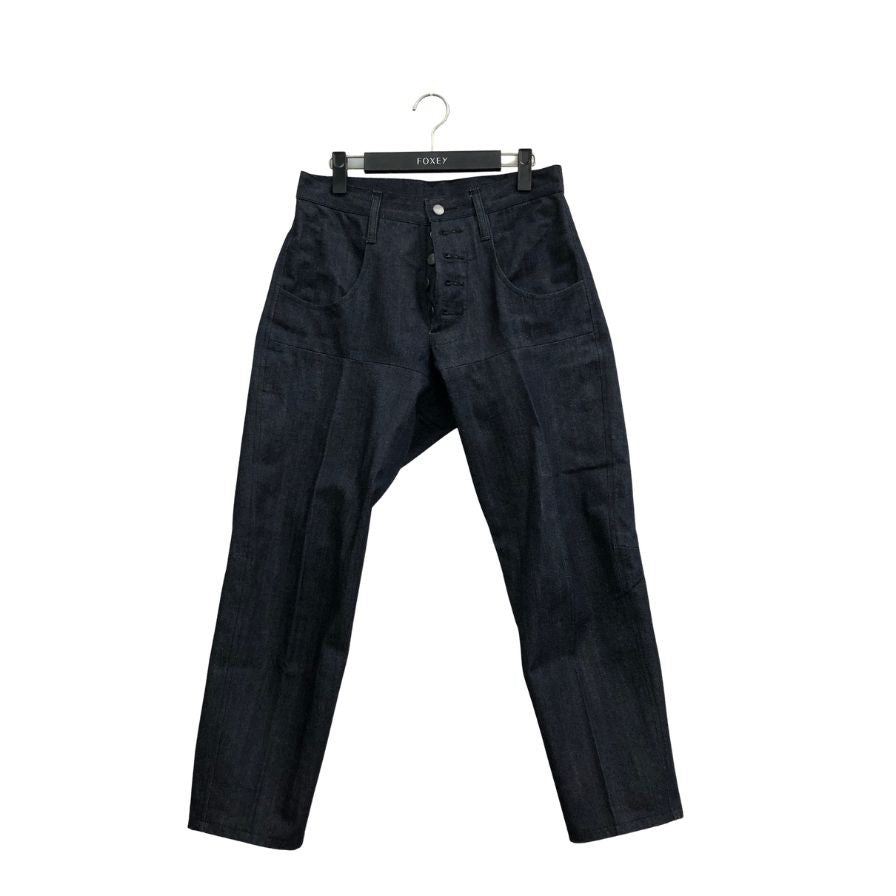 ネメス デニムパンツ デニムスラックス ボタンフライ 立体裁断 インディゴ サイズS メンズ NEMETH 【AFB35】
