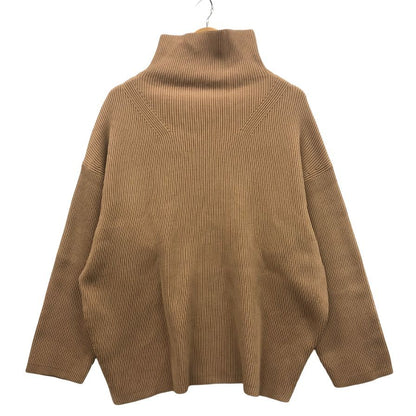 美品◆エストネーション ハイネックリブニット レディース サイズF ブラウン ESTNATION 【AFB2】