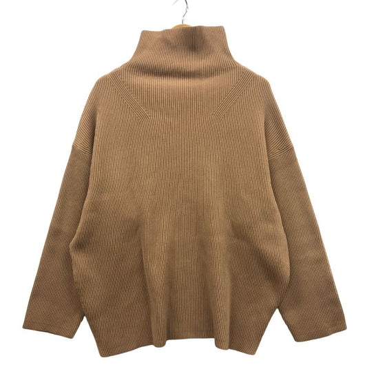 美品◆エストネーション ハイネックリブニット レディース サイズF ブラウン ESTNATION 【AFB2】