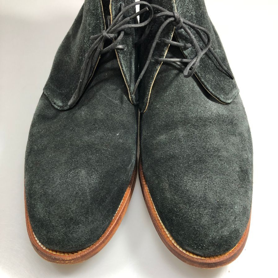 レイノス RM 303-201 スエード チャッカブーツ メンズ ネイビー サイズ8.5 REINOS 約27.5cm【AFC47】