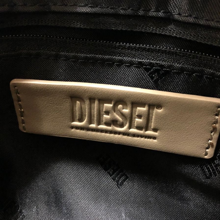 ディーゼル デニム キルティング バッグ ビンテージ加工 チャームD インディゴ レディース DIESEL【AFE4】