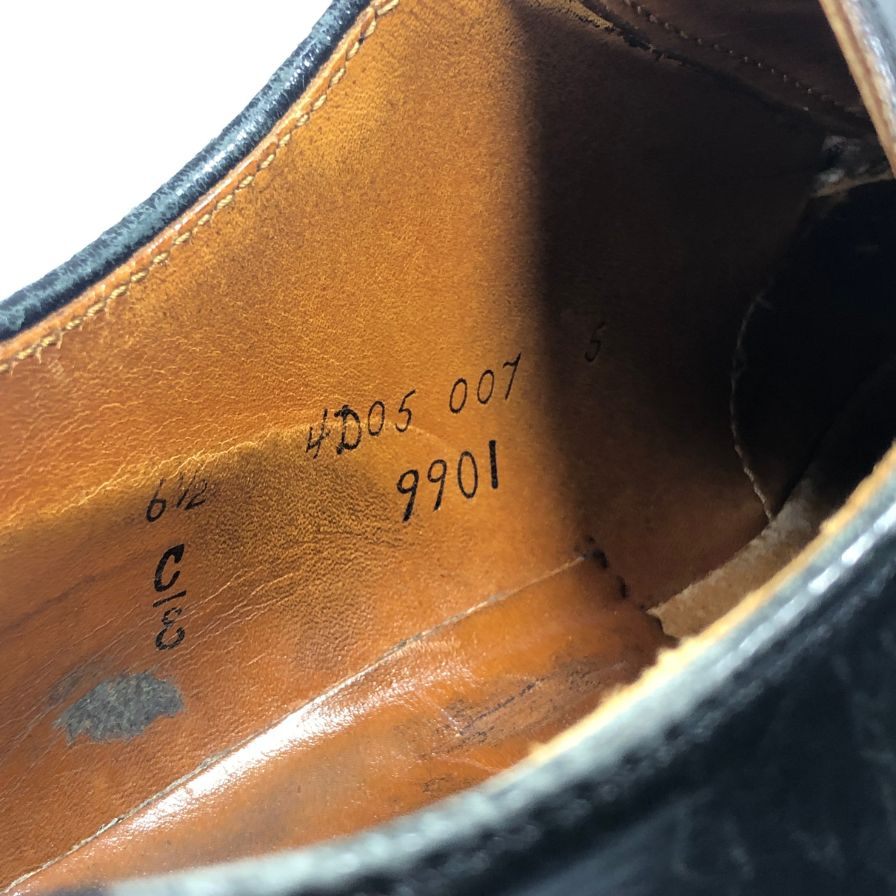 オールデン 9901 コードバン レザーシューズ メンズ  ブラック サイズ 6.5 Alden 約24.5cm【AFC49】
