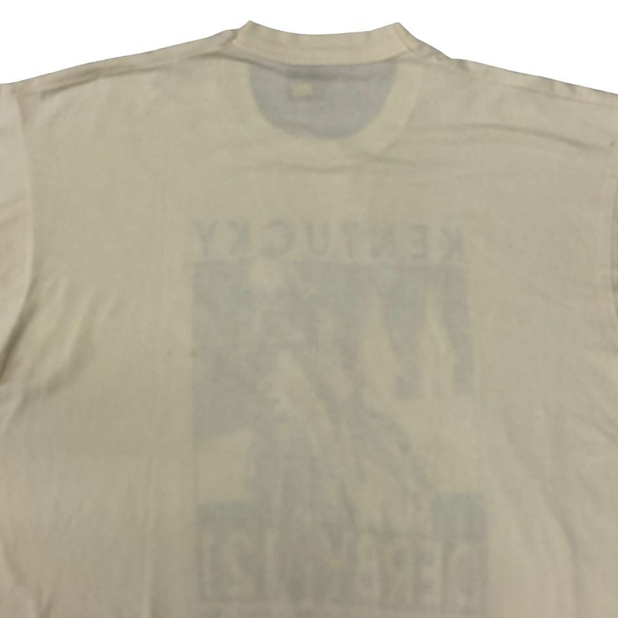 中古◆フルーツオブザルーム Tシャツ 90年S ケンタッキーダービー 1995 USA製 ホワイト メンズ サイズ XL  FRUIT OF THE LOOM 【AFB8】