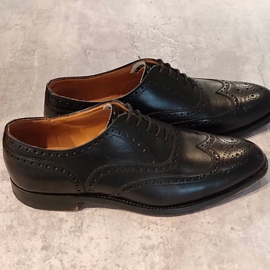ジョセフチーニー ブロード2 ウイングチップ カーフ ブラック サイズUK6.5 メンズ JOSEPH CHEANEY ビジネスシューズ 約25.0cm【LA】【中古】