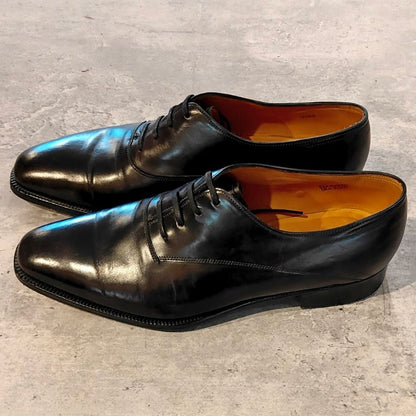 ジョンロブ レザーシューズ ベケッツ ストレートチップ カーフ 8000ラスト ブラック メンズ サイズ UK6.5E JOHN LOBB BECKETTS ビジネスシューズ 約25.0cm【LA】【中古】