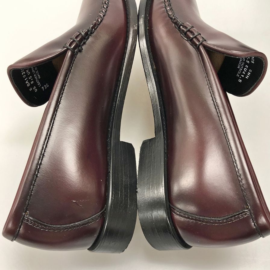 ジーエイチバス レザーシューズ ローファー バーガンディ メンズ サイズ8.5 G.H.Bass&Co. ローファー 約27.0cm【LA】【中古】