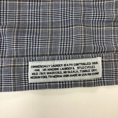 美品◆インディビジュアライズドシャツ 長袖シャツ ボタンダウン チェック グレー メンズ サイズ15-32 INDIVIDUALIZED SHIRTS 【AFB51】