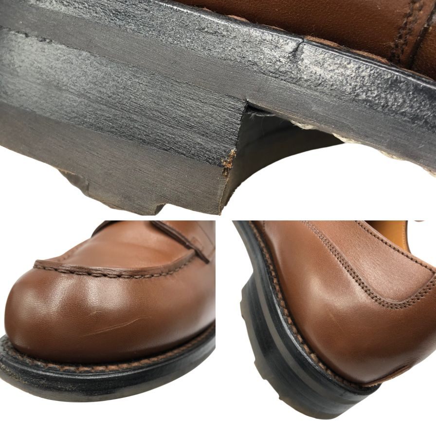 ジェイエムウエストン レザーシューズ ゴルフ 641 ネイビー サイズ6E メンズ J.M.WESTON ビジネスシューズ 約25.5cm【LA】【中古】