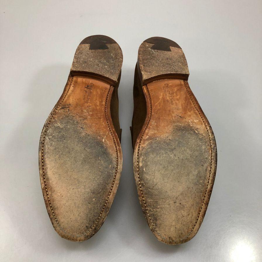 クロケット＆ジョーンズ セルシー ローファー スエード メンズ ブラウン サイズUK6.5E Crockett & Jones ローファー 約25.5cm【LA】【中古】