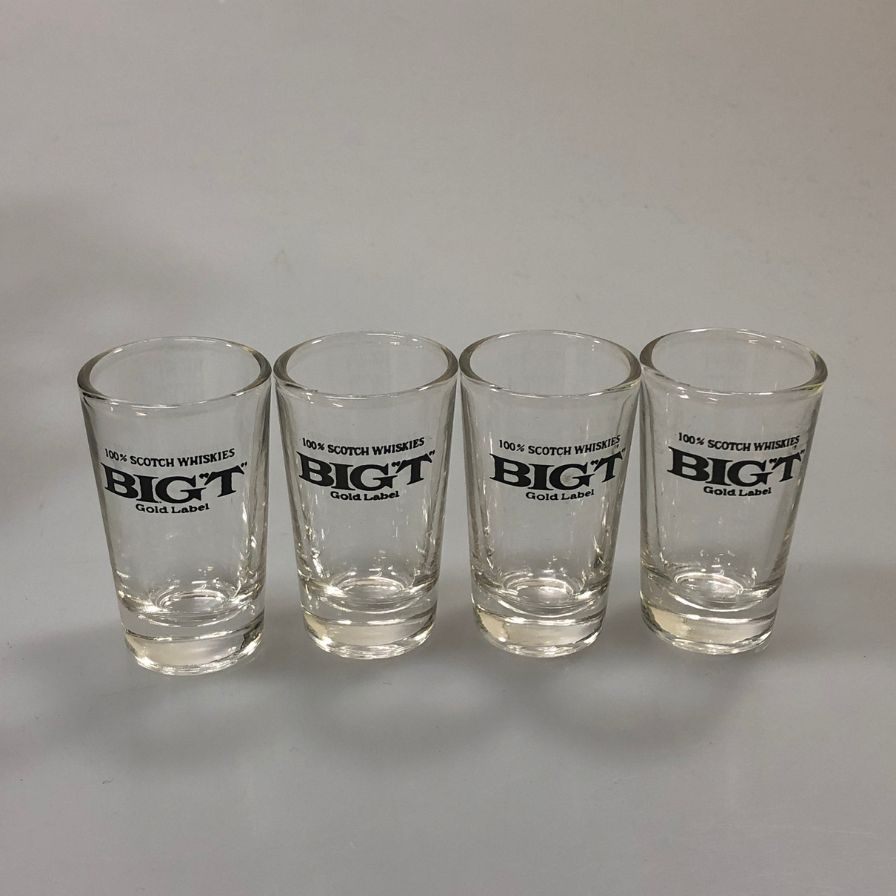 ビッグT ボトルケース ショットグラス4個付き オルゴール ゴールド BIGT【AFI26】【中古】