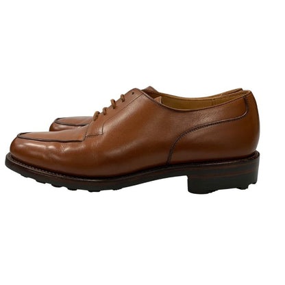 美品◆クロケット&ジョーンズ レザーシューズ Uチップ モールトン ブラウン メンズ サイズ9E CROCKETT&JONES Moreton【AFⅮ13】