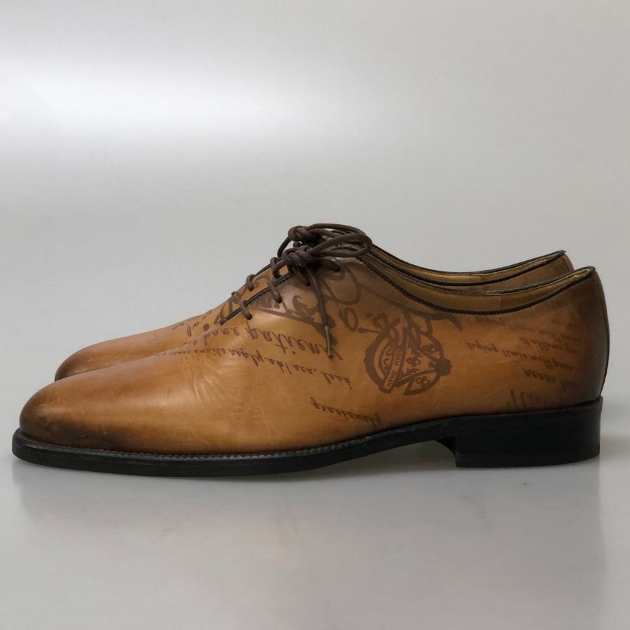 ジョージゴードン レザーシューズ ホールカット メンズ サイズ40 ブラウン GEORGE GORDEN 約25.0cm【PTM2】