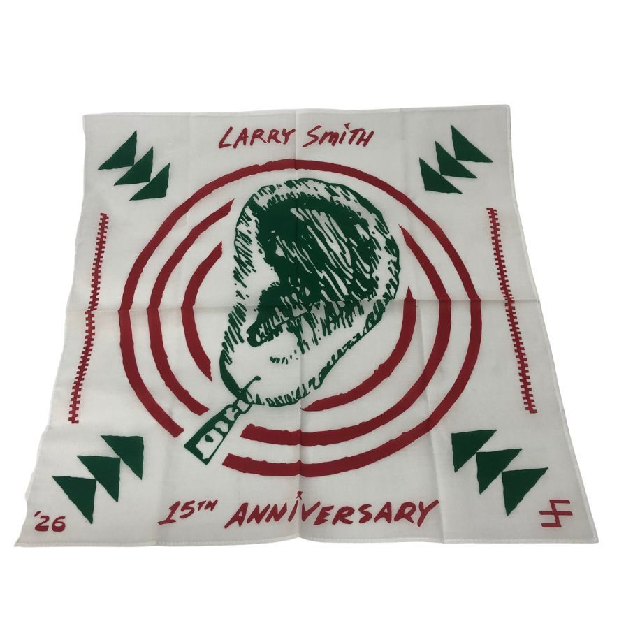 ラリースミス ノベルティ バンダナ ホワイト Larry Smith【AFI8】【中古】