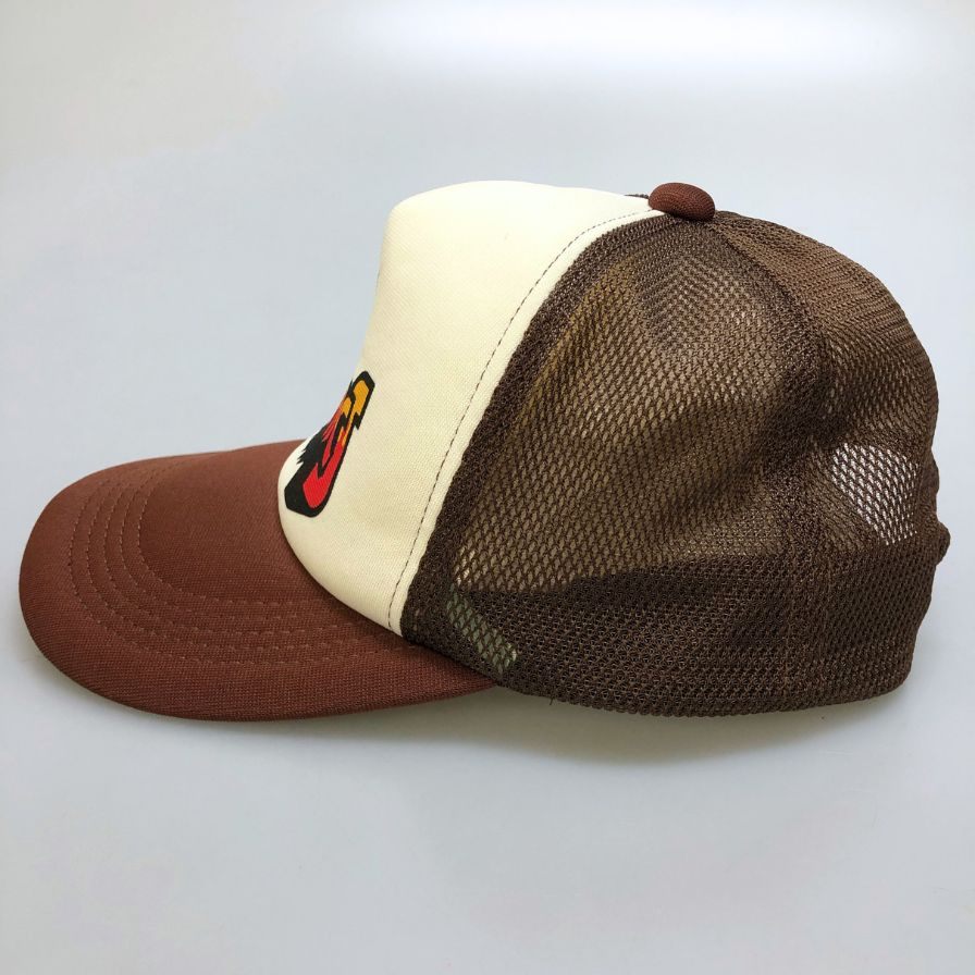 ヒステリックグラマー キャップ BAD ASS FIRE LOGO ブラウン メッシュ サイズフリー ユニセックス HYSTERIC GLAMOUR