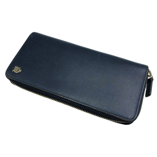 ダンヒル 長財布 ベルグレイブ ラウンドファスナー レザー ネイビー dunhill【AFI27】