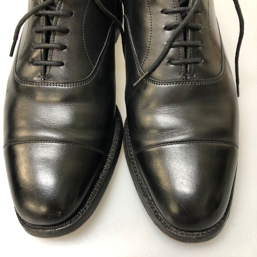 チーニー レザーシューズ キャップトゥ カーフ ブラック 6.5 CHEANEY GEOFFREY ビジネスシューズ 約24.5cm【LA】【中古】