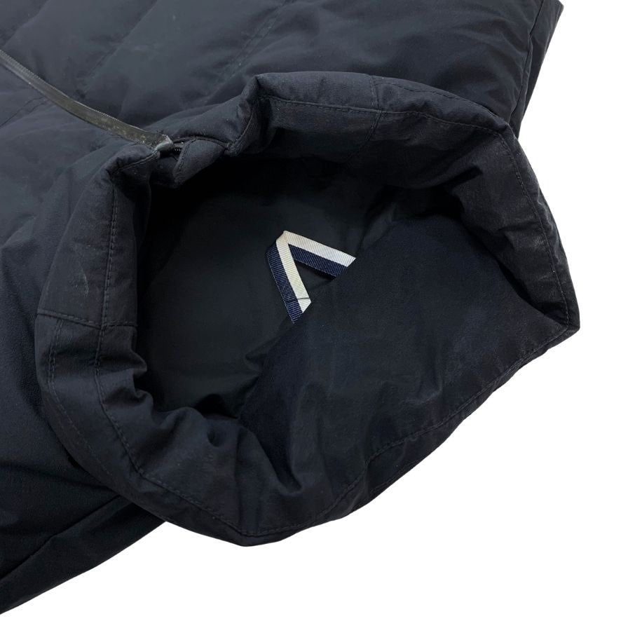 美品◆ラコステ ダウンベスト シームレス ブラック ユニセックス サイズ US S シルエットロゴ LACOSTE 【AFA22】