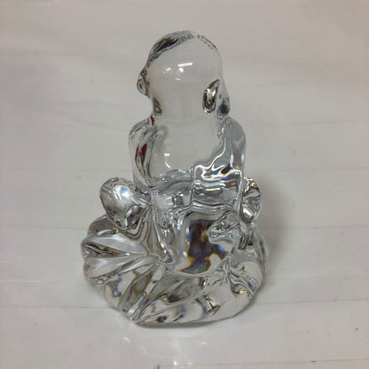 バカラ クリスタルオブジェ 干支 猿 Baccarat【AFB55】【中古】