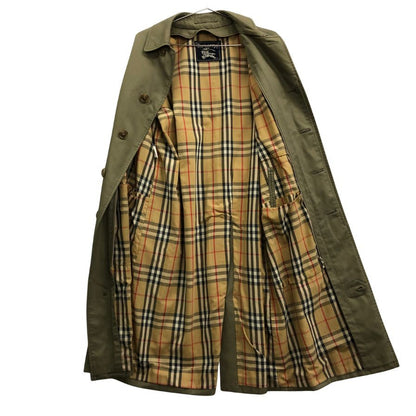 中古◆バーバリー ベルテッドコート 90S 旧タグ カーキ メンズ サイズ170 Burberry 【AFF19】