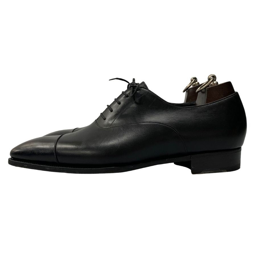 ガジアーノ＆ガーリング レザーシューズ オックスフォード カーフ ブラック UK12E メンズ 革靴 シューツリー付き GAZIANO＆GIRLING OXFORD ビジネスシューズ 約30.0cm【LA】【中古】