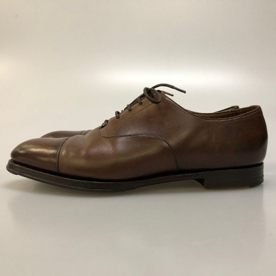 エドワードグリーン ストレートチップ ダークオーク 202ラスト サイズUK8.5E EDWARD GREEN ビジネスシューズ 約27.0cm【LA】【中古】