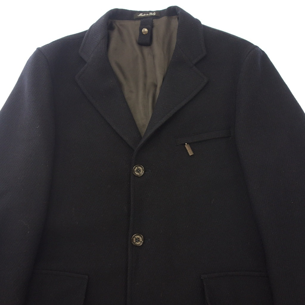 Very good condition ◆ Old England Chester coat single old tag Made in Italy Wool Men's Navy Size 46 OLD ENGLAND [AFB18] 