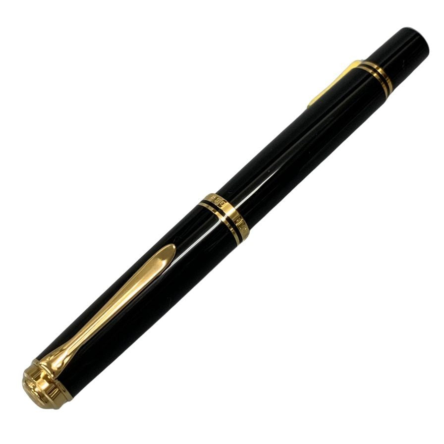 ペリカン 万年筆 スーベレーン ペン先14C-585 ブラック×ゴールド Pelikan Souveran【AFI18-2】