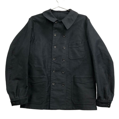 美品◆アナトミカ ル メートル ド トゥース コットン リファー ダブル ジャケット  メンズ サイズ 48 ブラック  ANATOMICA LE MAÎTRE DE TOUS 【AFF21】