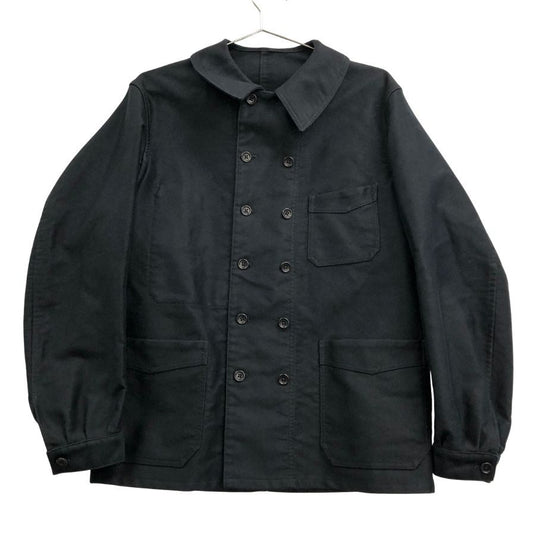 美品◆アナトミカ ル メートル ド トゥース コットン リファー ダブル ジャケット  メンズ サイズ 48 ブラック  ANATOMICA LE MAÎTRE DE TOUS 【AFF21】