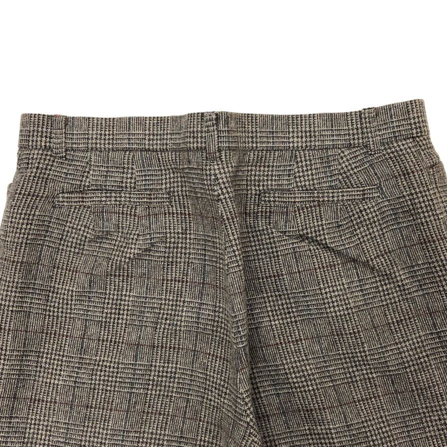 ナチュラルフィットパンツ ウールパンツ チェック柄 レディース サイズ73 NATURAL FIT PANTS 【AFB40】