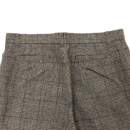 ナチュラルフィットパンツ ウールパンツ チェック柄 レディース サイズ73 NATURAL FIT PANTS 【AFB40】
