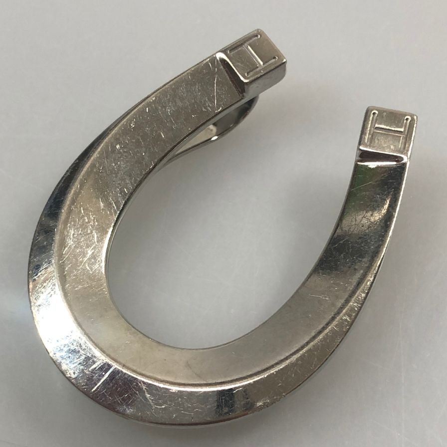 エルメス マネークリップ シルバー 馬蹄 HERMES【AFB55】
