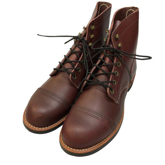 レッドウイング アイアンレンジャーブーツ ストレートチップ 8119 レッド サイズUSA8.5/UK7.5 メンズ RED WING 約26.5cm【AFD8】