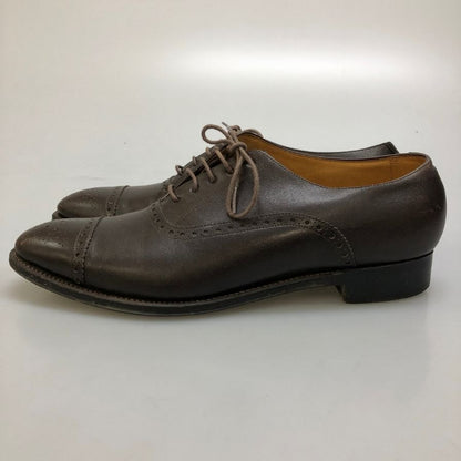 バーニーズ ニューヨーク レザーシューズ カーフ レザー ウィングチップ 内羽根 ブラウン メンズ サイズ7 BARNEYS NEWYORK MADISON ビジネスシューズ 約25.0cm【LA】【中古】