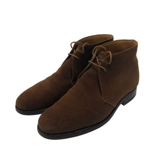 クロケット&ジョーンズ チャッカブーツ チャートシー スエード ライトブラウン サイズ7E CROCKETT&JONES CHERTSEY 約26.0cm【LA】