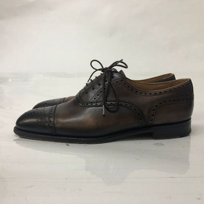 ジョセフチーニー セミブローグ ウィルフレッド カーフ ブラウン サイズUK7F JOSEPH CHEANEY 約25.5cm【AFD1】