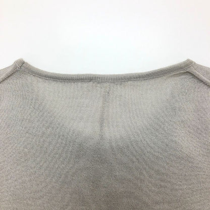 中古◆エルメス マルジェラ期 ノースリーブ トップス カシミヤ シルク レディース サイズSM グレー HERMES 【AFB15】