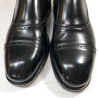 サルヴァトーレフェラガモ トラメッザ レザーシューズ サイドエラスティック カーフ メンズ サイズ5.5 Salvatore Ferragamo TRAMEZZA 約24.0cm【AFD15-2】