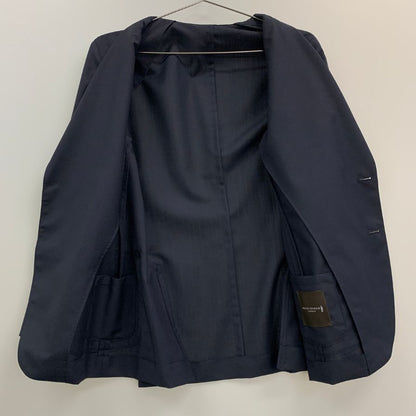 美品◆マッキントッシュ ロンドン ウール＆モヘア テイラード ジャケット シルバーボタン メンズ サイズ 36 ブラック MACKINTOSH LONDON 【AFA18】
